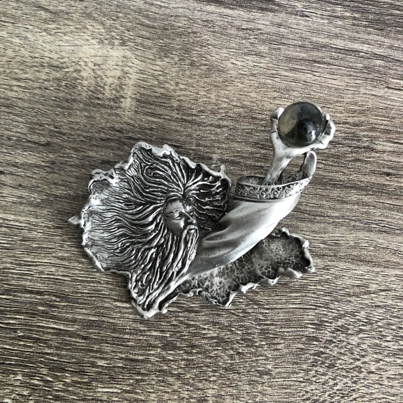 Vtg JJ Wizard Brooch - Picture 6 of 10